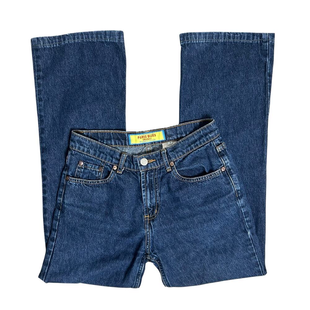 Vintage Paris Blue Dark Blue Wash Straight Leg Jeans Size 1